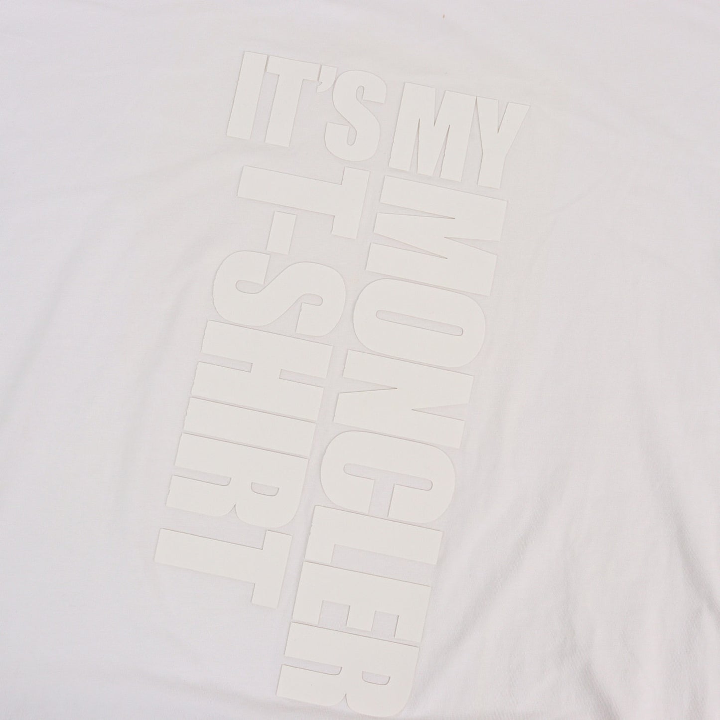 IT'S MY MONCLERロゴ シリコンプリント オーバーサイズ Tシャツ