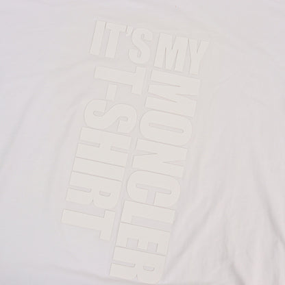 IT'S MY MONCLERロゴ シリコンプリント オーバーサイズ Tシャツ