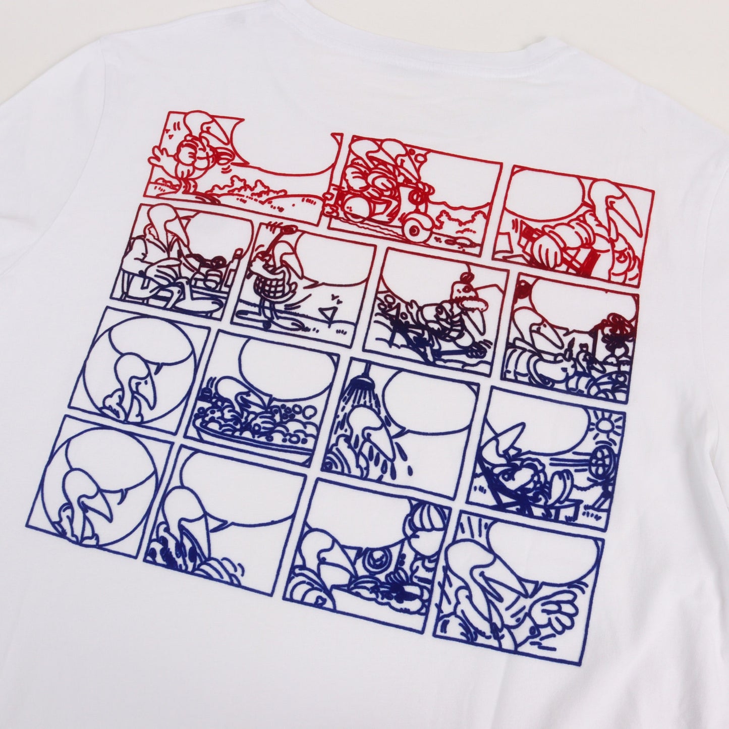 グラデーション コミック フロッキープリント Ｔシャツ (MAGLIA T-SHIRT)