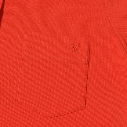 LVロゴ刺繍 鹿の子 ポロシャツ