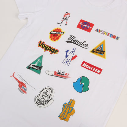 ワッペン付き マルチロゴ プリント Tシャツ (MAGLIA T-SHIRT)
