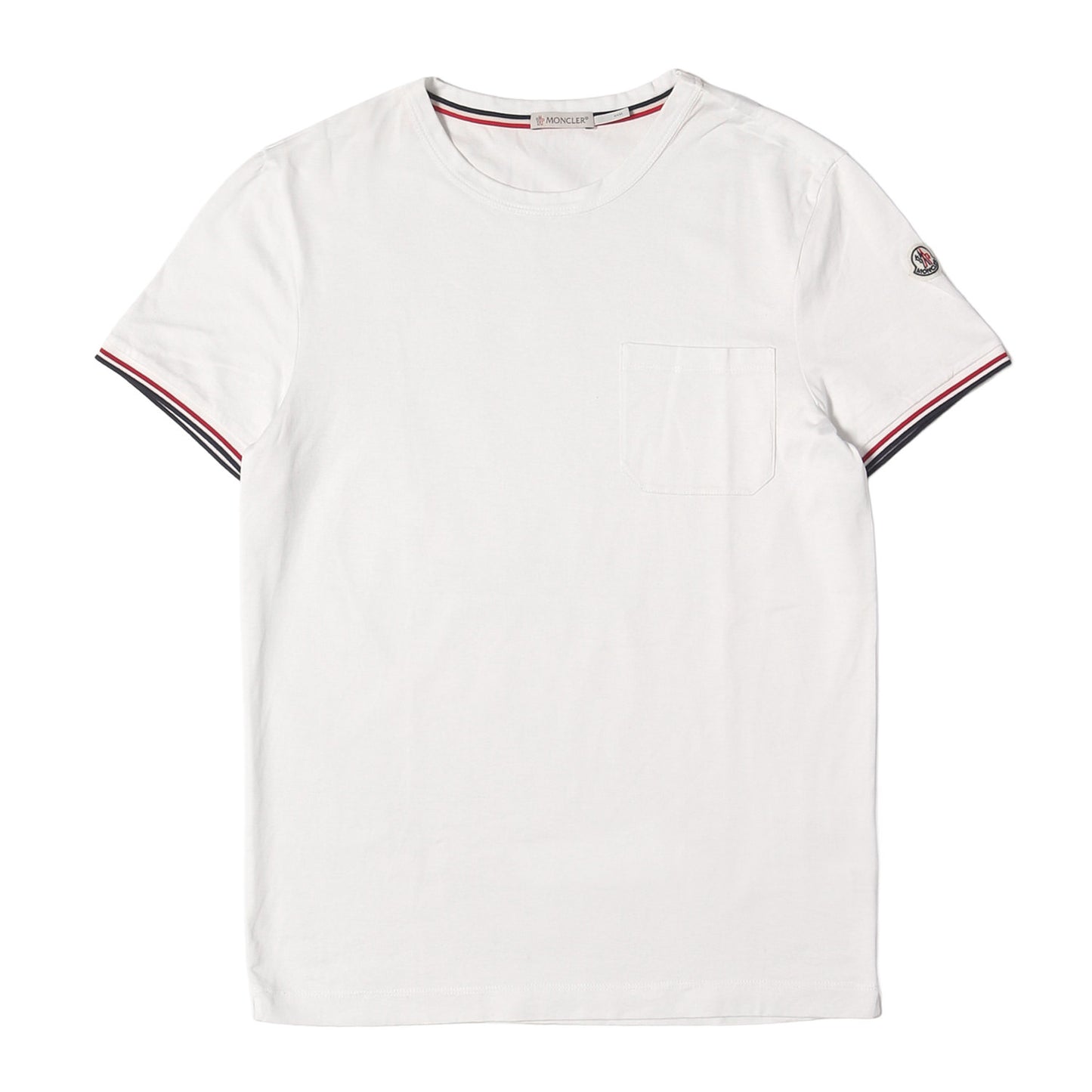 ワッペン付き トリコロールリブ ポケット Tシャツ (MAGLIA T-SHIRT)