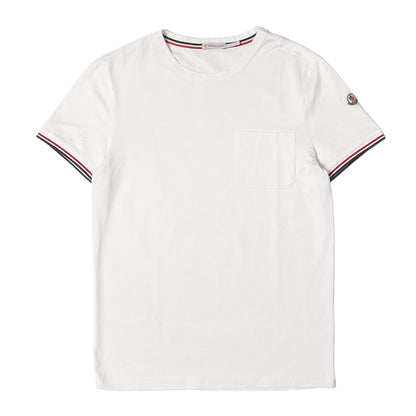 ワッペン付き トリコロールリブ ポケット Tシャツ (MAGLIA T-SHIRT)