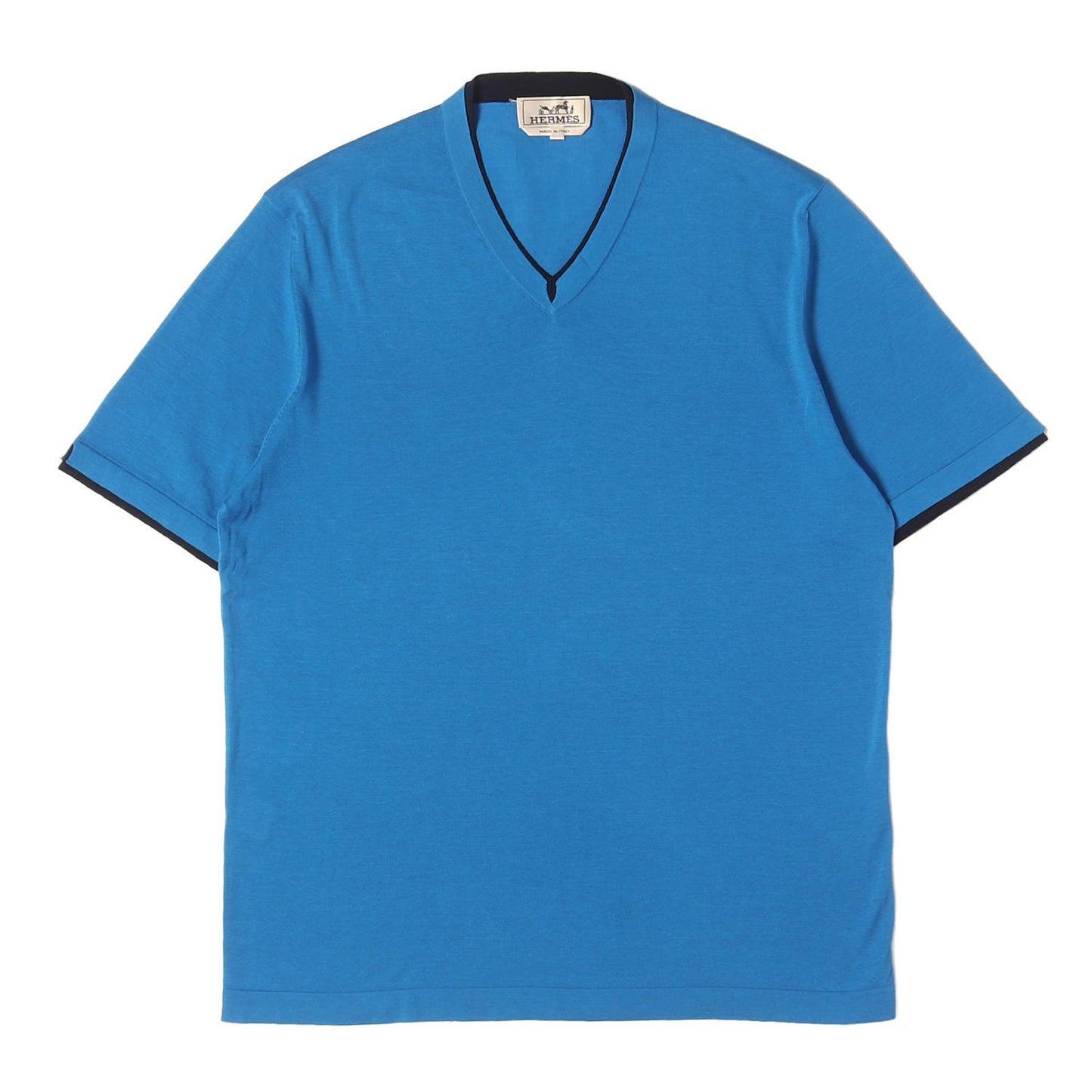 レイヤードデザイン Vネック コットンニット Tシャツ