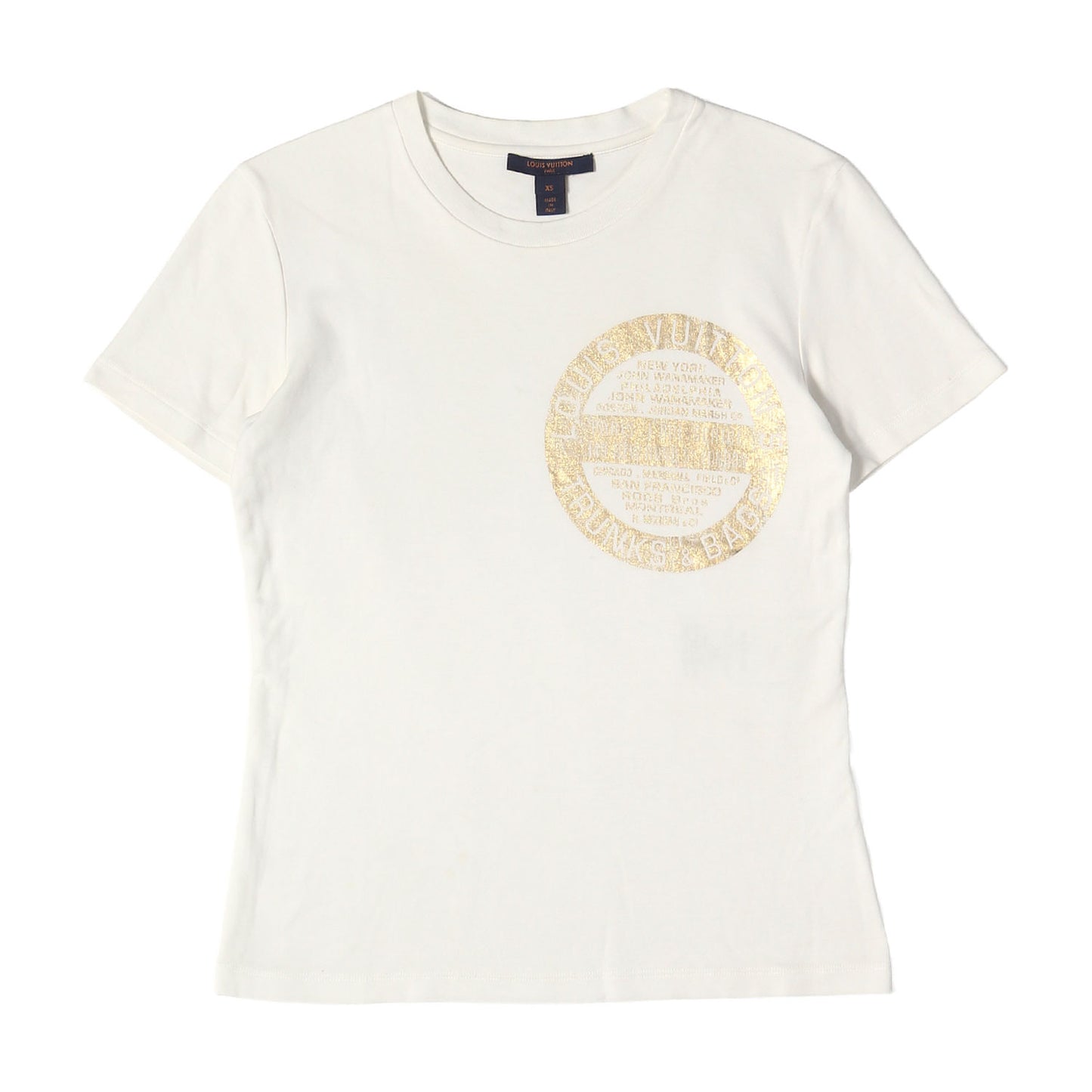20SS 箔押しプリント クルーネック Tシャツ(LV Stamp T-Shirt)