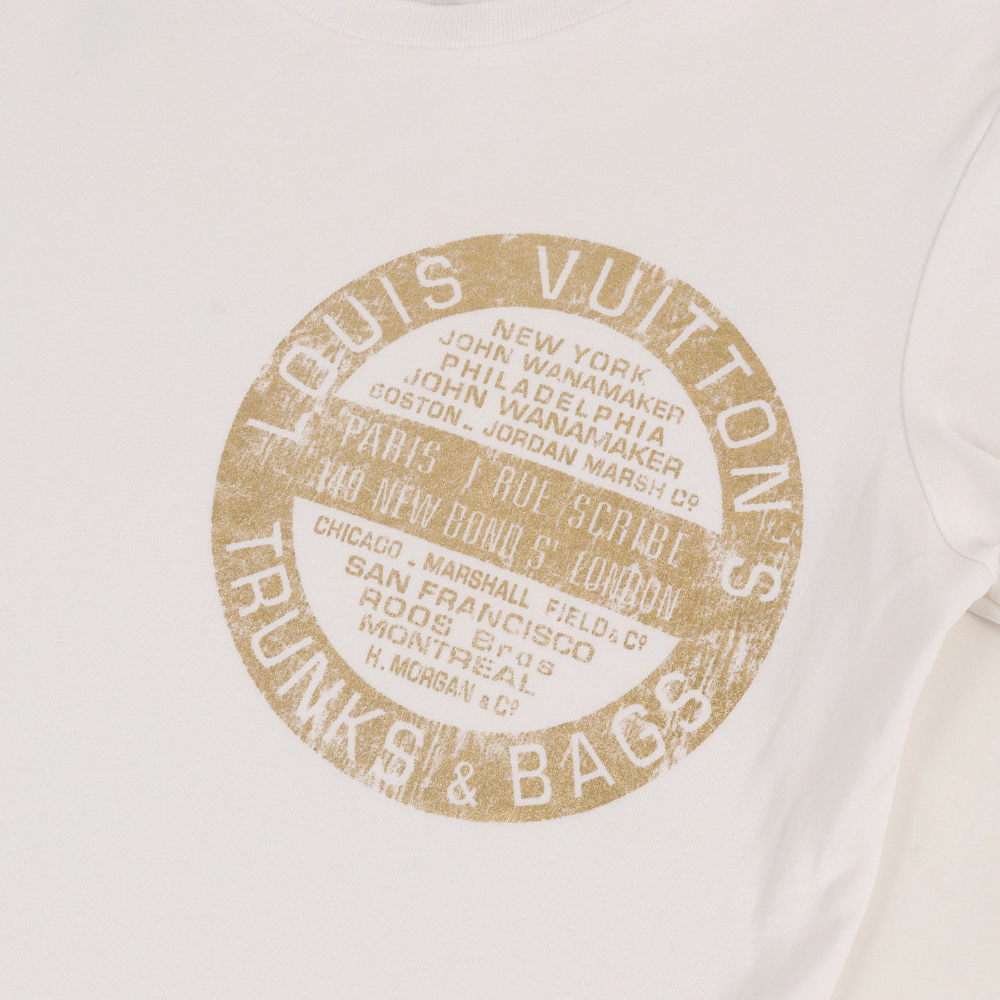 20SS 箔押しプリント クルーネック Tシャツ(LV Stamp T-Shirt)
