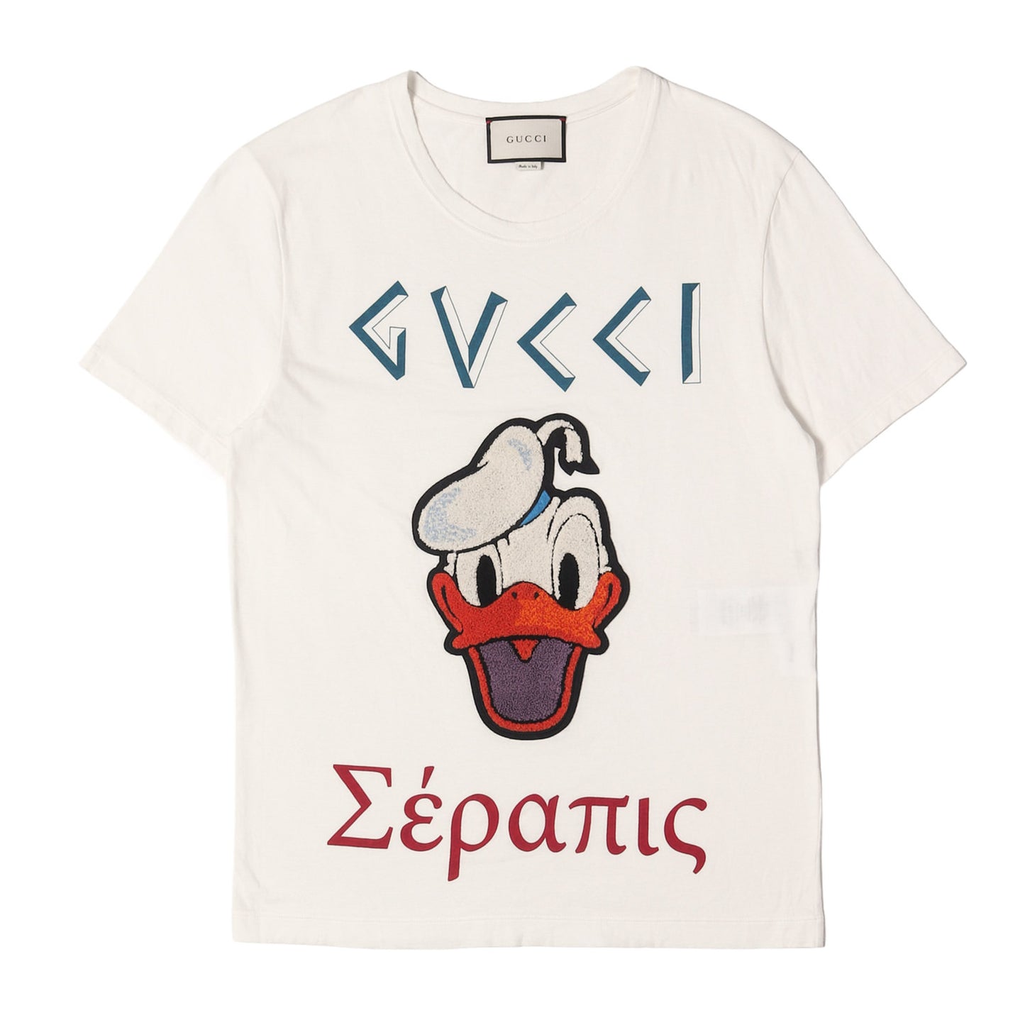 ×Disney ドナルドダック シェニールワッペン Tシャツ