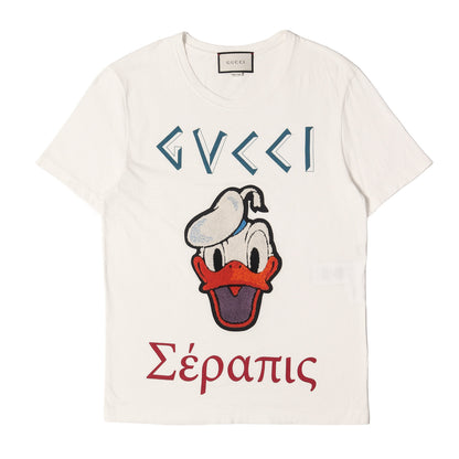 ×Disney ドナルドダック シェニールワッペン Tシャツ