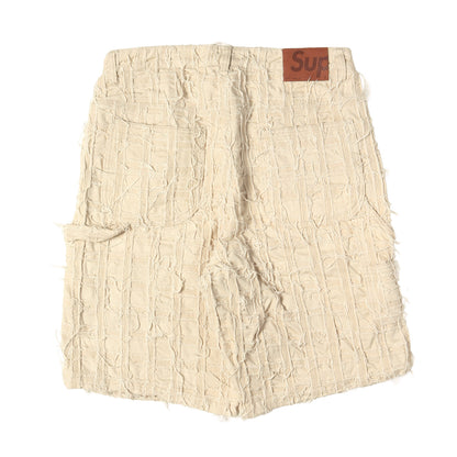 23SS ほつれ パッチワーク バギー デニム ショーツ (Frayed Patchwork Baggy Denim Short)