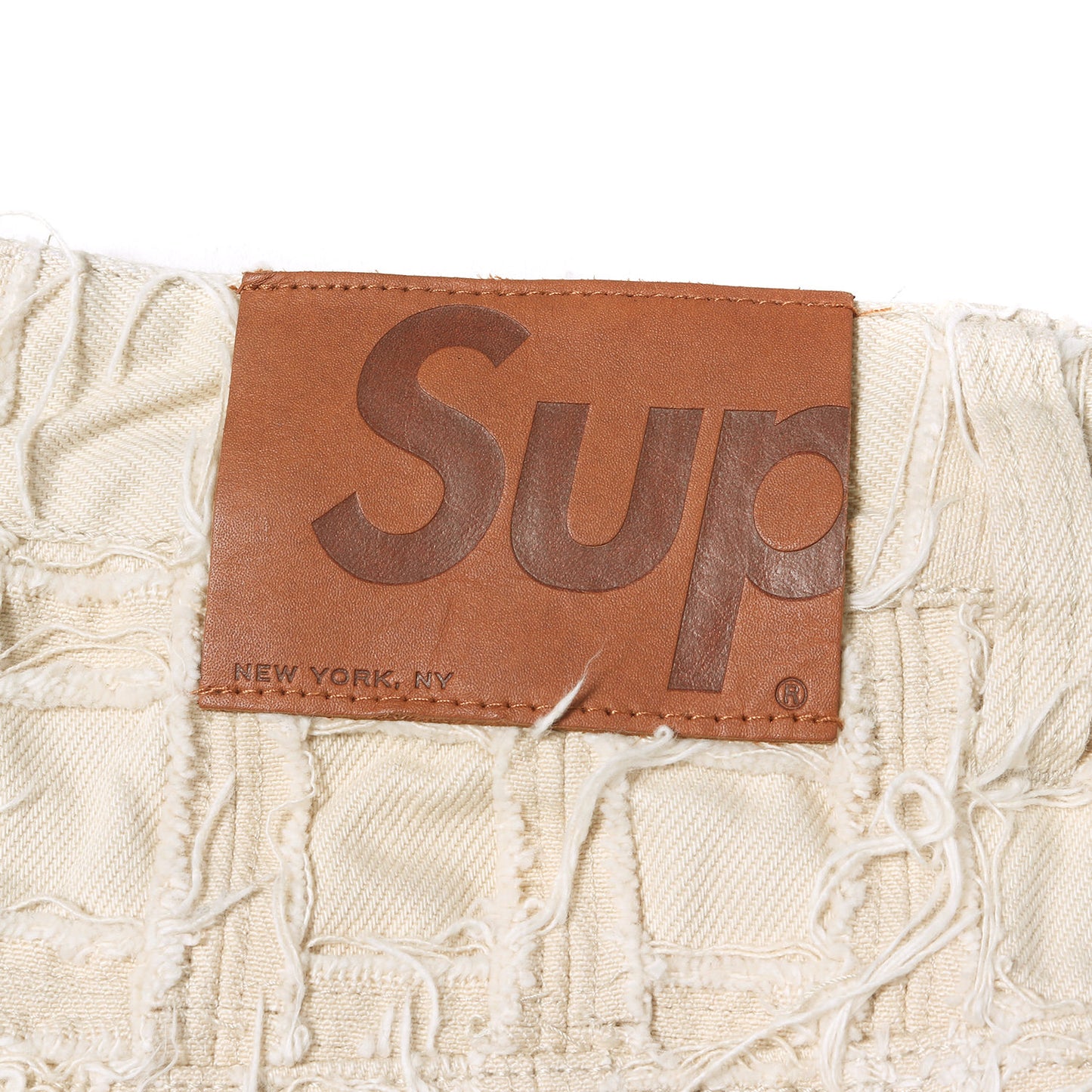 23SS ほつれ パッチワーク バギー デニム ショーツ (Frayed Patchwork Baggy Denim Short)