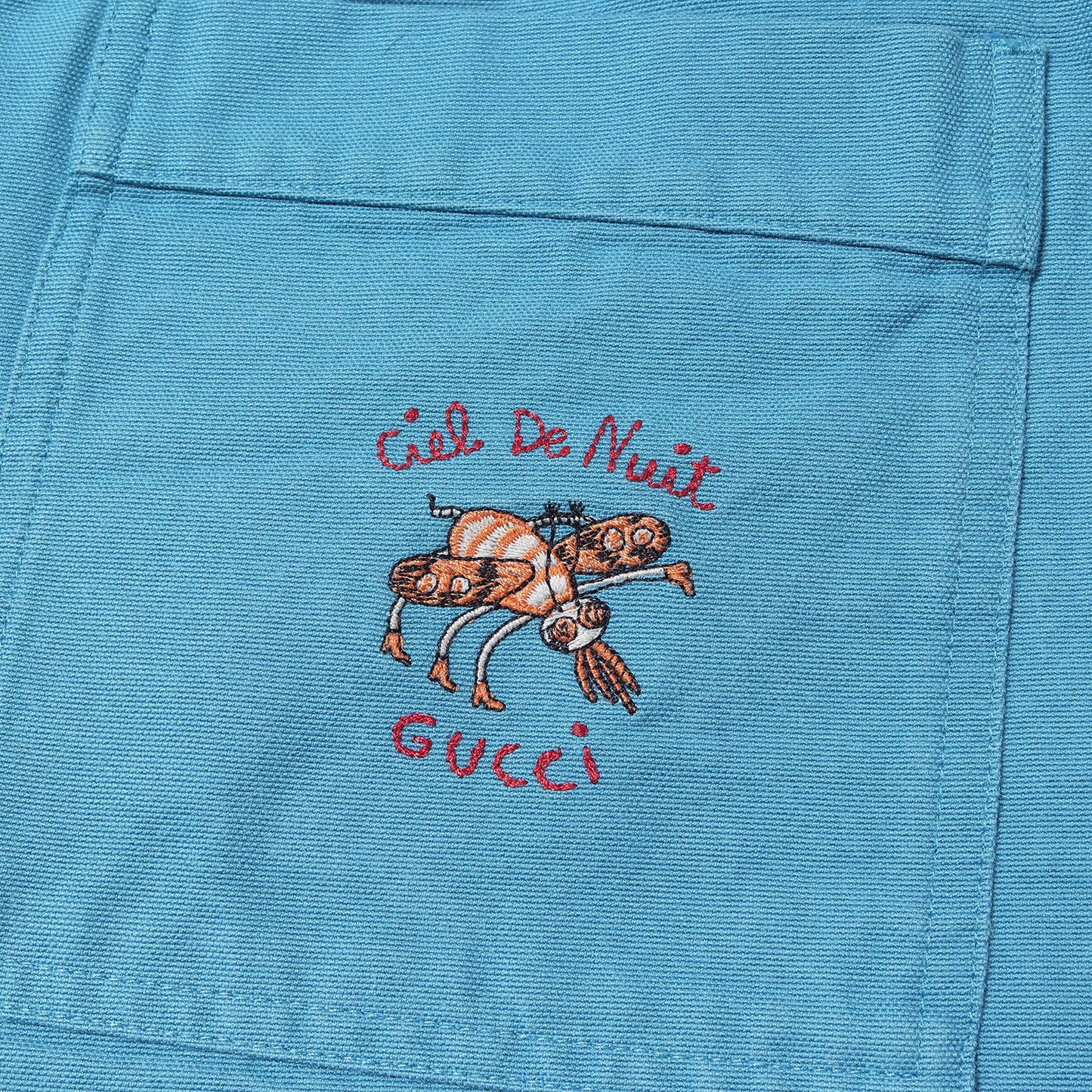 21SS ビー刺繍 コットンキャンバス イージーショーツ