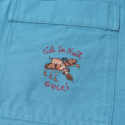 21SS ビー刺繍 コットンキャンバス イージーショーツ