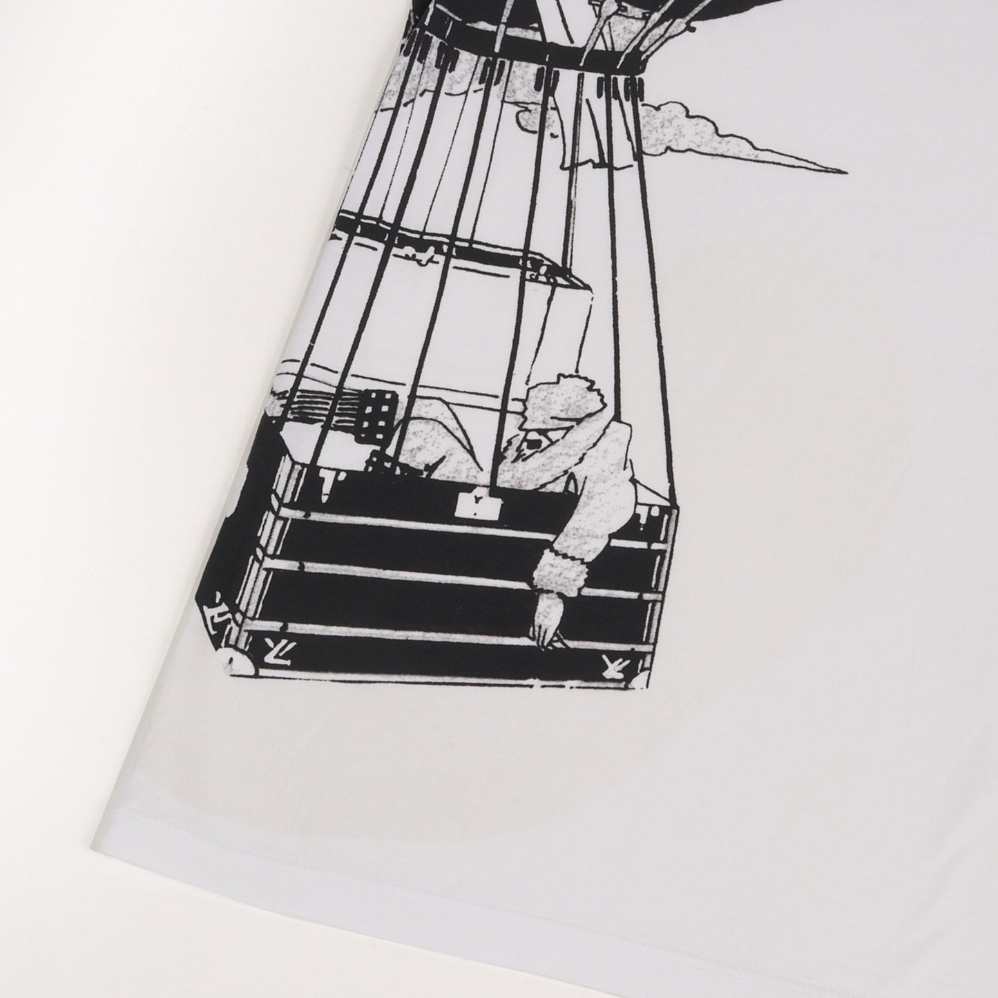 気球グラフィック プリント Tシャツ
