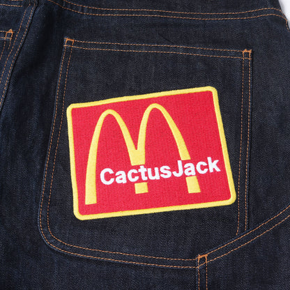 ×McDonalds Cactus Jack ペインター デニムショーツ