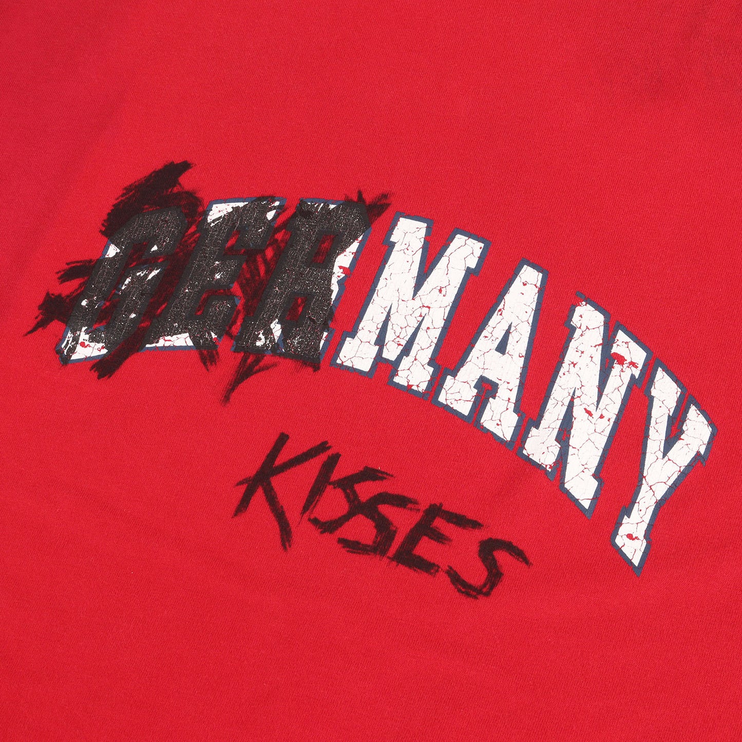 23SS GERMANY KISSES ロゴ オーバーサイズ Tシャツ(Many Kisses T-Shirt Oversized)