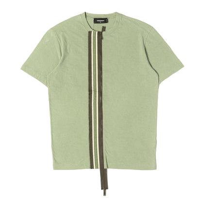 マルチジップデザイン クルーネック Tシャツ(Multi-Zip Cotton Jersey T-Shirt)
