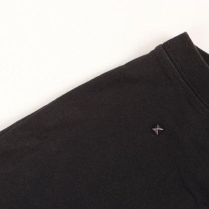 ピラミッドスタッズ付き クルーネック Tシャツ