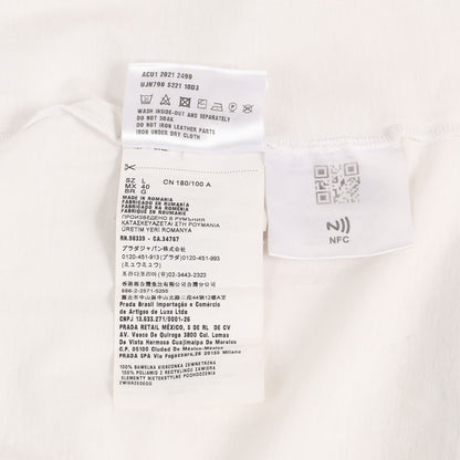 21SS トライアングルロゴプレート付き ナイロンポケット Tシャツ(UJN790 S221 10D3)