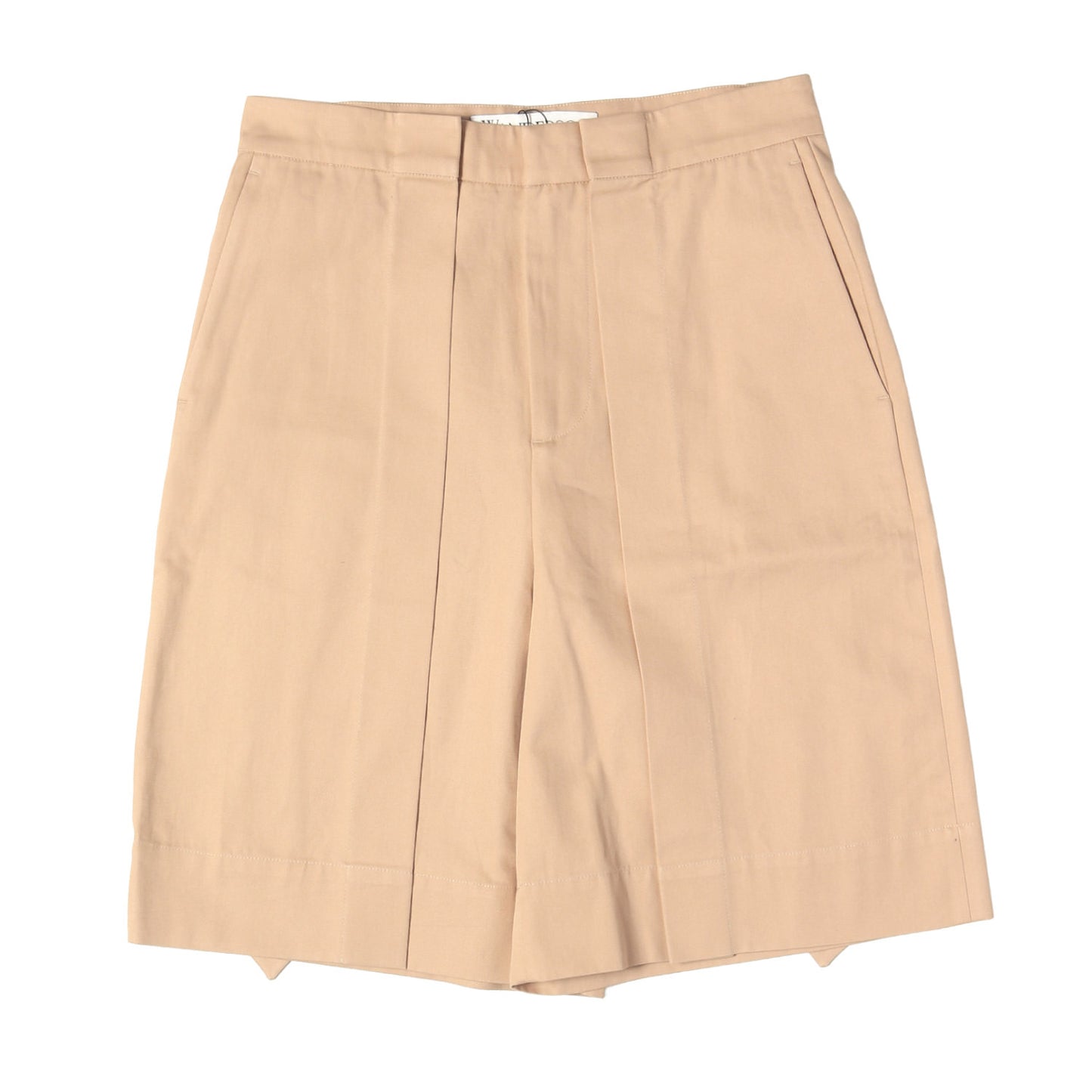 ベルト付き プリーツ ツイル ワイドショーツ(Folded Shorts)