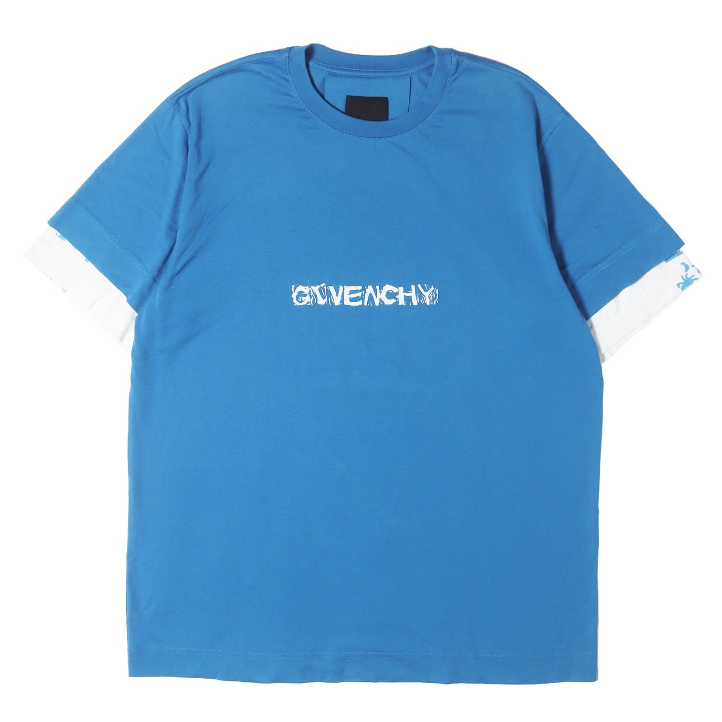 グラフィックプリント レイヤード オーバーサイズ Tシャツ(OVERSIZED FIT)