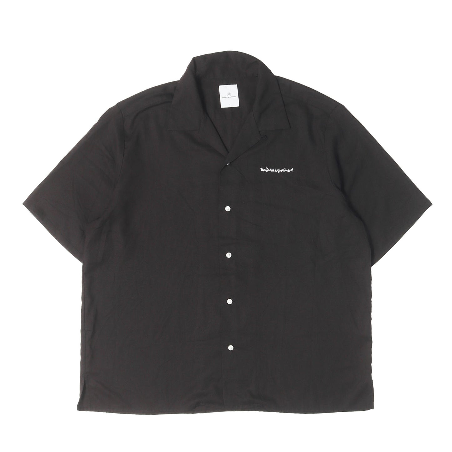 24SS ロゴ刺繍 オープンカラー レーヨン 半袖シャツ(WASHABLE RAYON OPEN COLLAR SHIRT)
