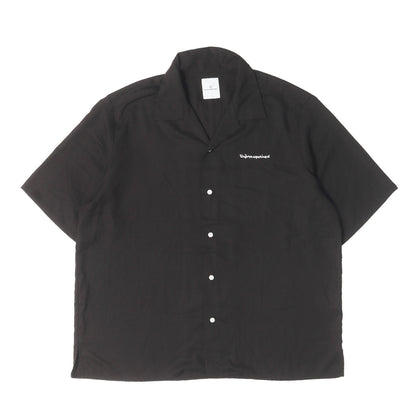 24SS ロゴ刺繍 オープンカラー レーヨン 半袖シャツ(WASHABLE RAYON OPEN COLLAR SHIRT)