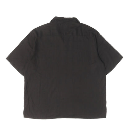 24SS ロゴ刺繍 オープンカラー レーヨン 半袖シャツ(WASHABLE RAYON OPEN COLLAR SHIRT)