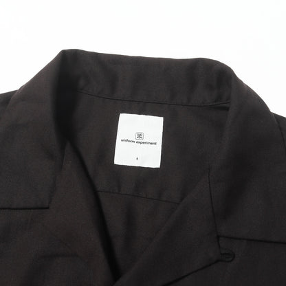 24SS ロゴ刺繍 オープンカラー レーヨン 半袖シャツ(WASHABLE RAYON OPEN COLLAR SHIRT)