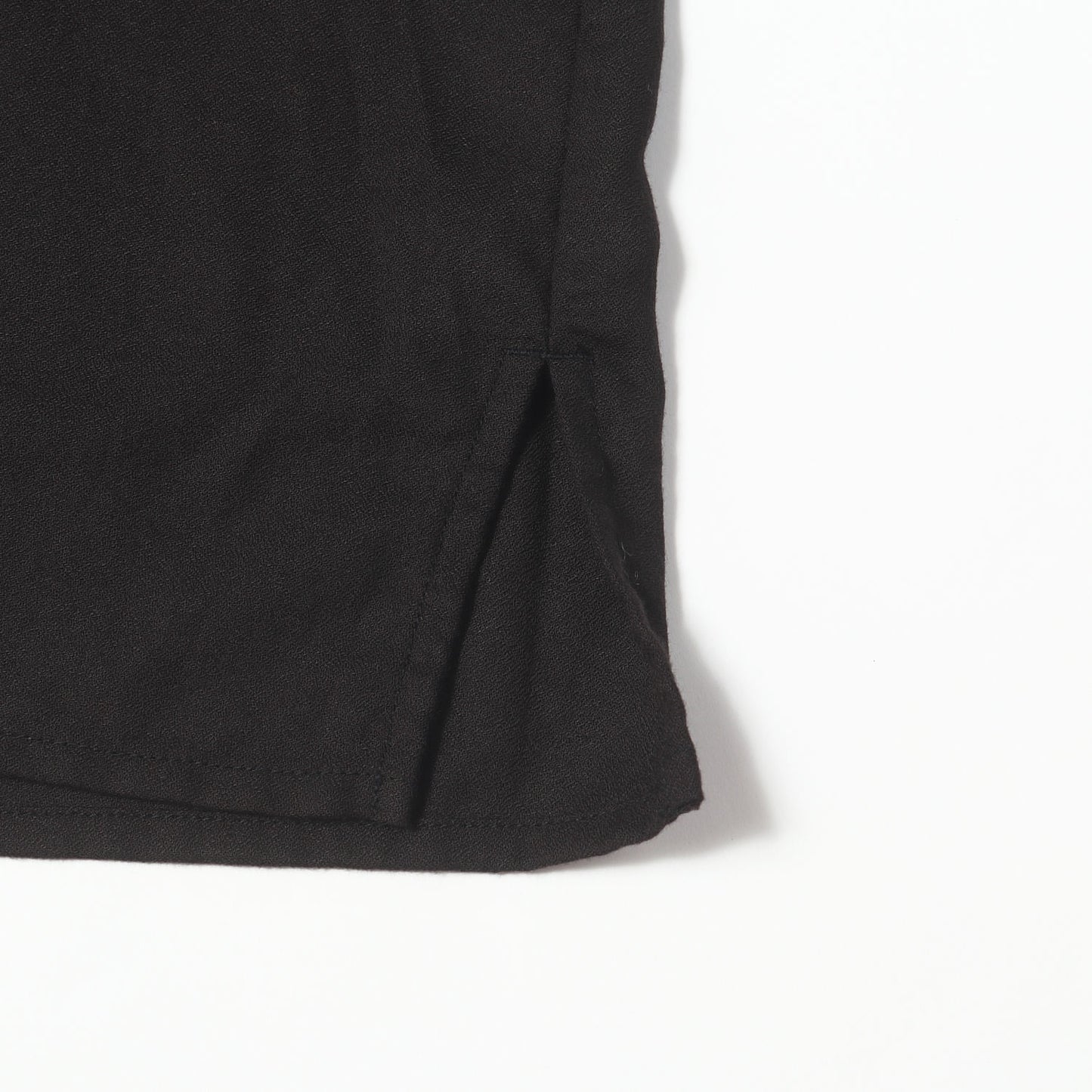 24SS ロゴ刺繍 オープンカラー レーヨン 半袖シャツ(WASHABLE RAYON OPEN COLLAR SHIRT)