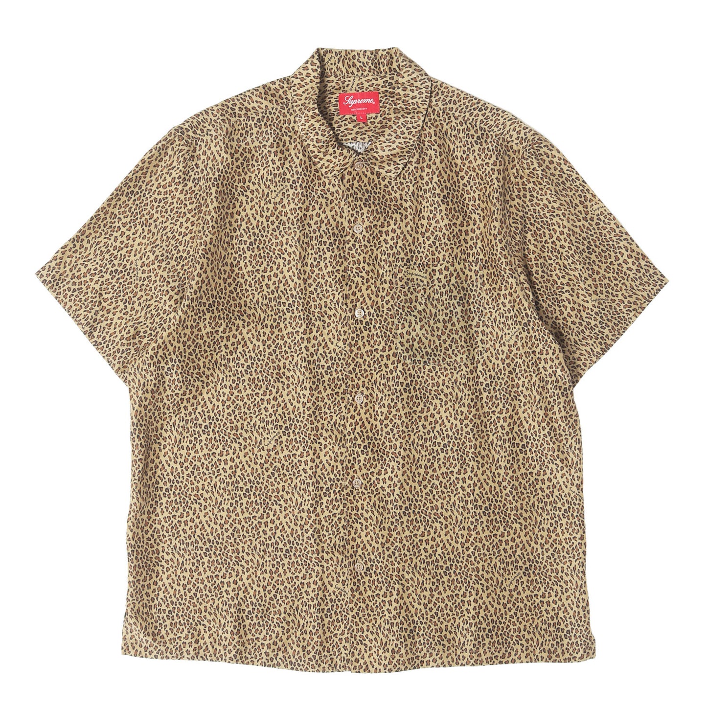 22SS レオパード柄 シルク 半袖シャツ(Leopard Silk S/S Shirt)