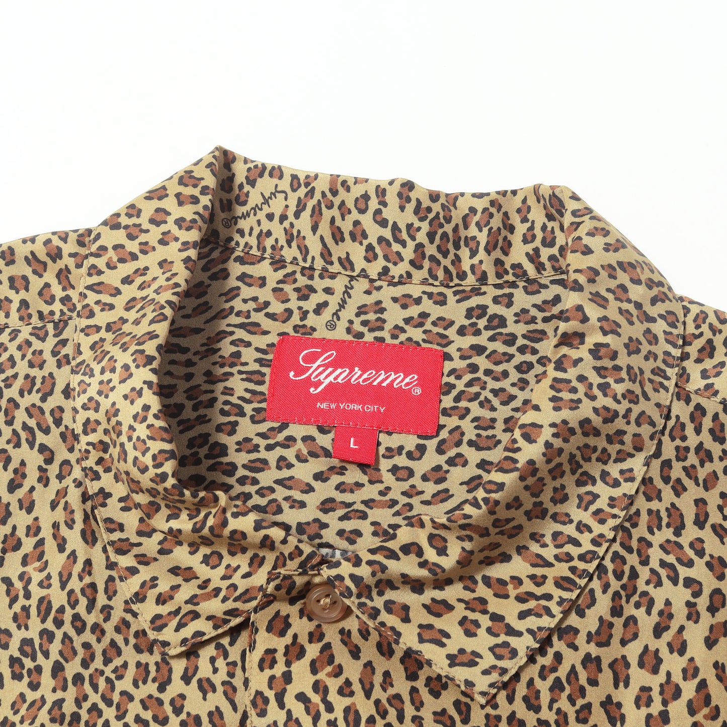 22SS レオパード柄 シルク 半袖シャツ(Leopard Silk S/S Shirt)