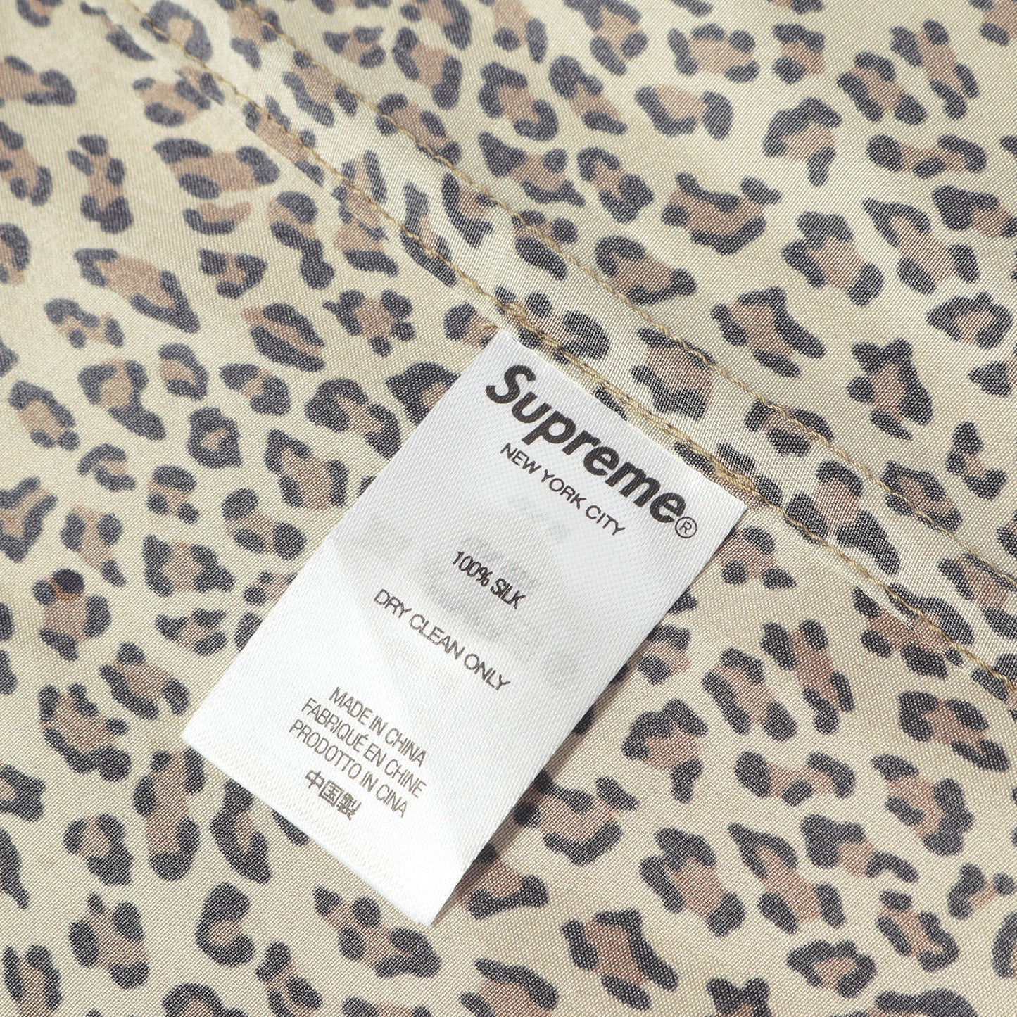 22SS レオパード柄 シルク 半袖シャツ(Leopard Silk S/S Shirt)