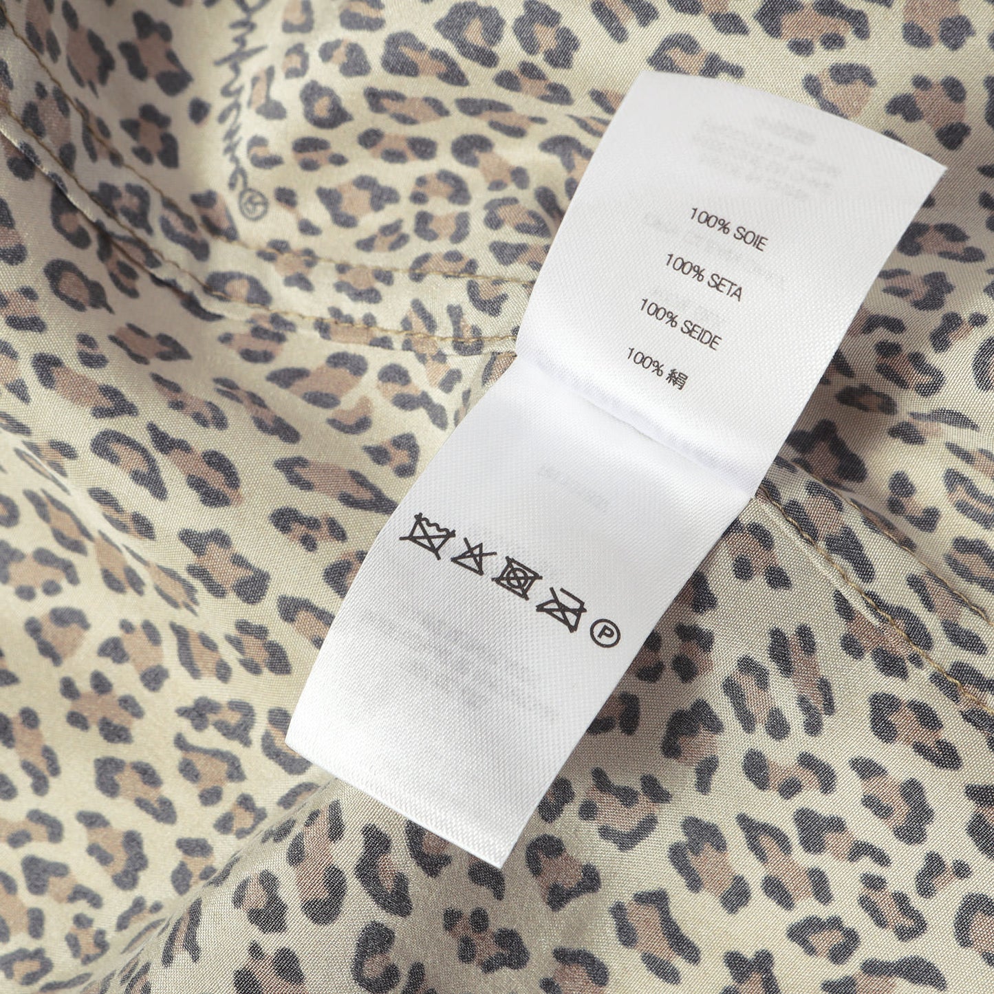 22SS レオパード柄 シルク 半袖シャツ(Leopard Silk S/S Shirt)