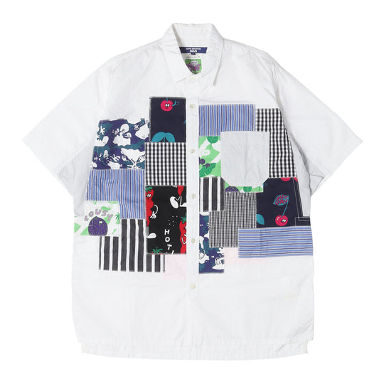 24SS ×Lousy Livin パッチワーク コットン 半袖シャツ