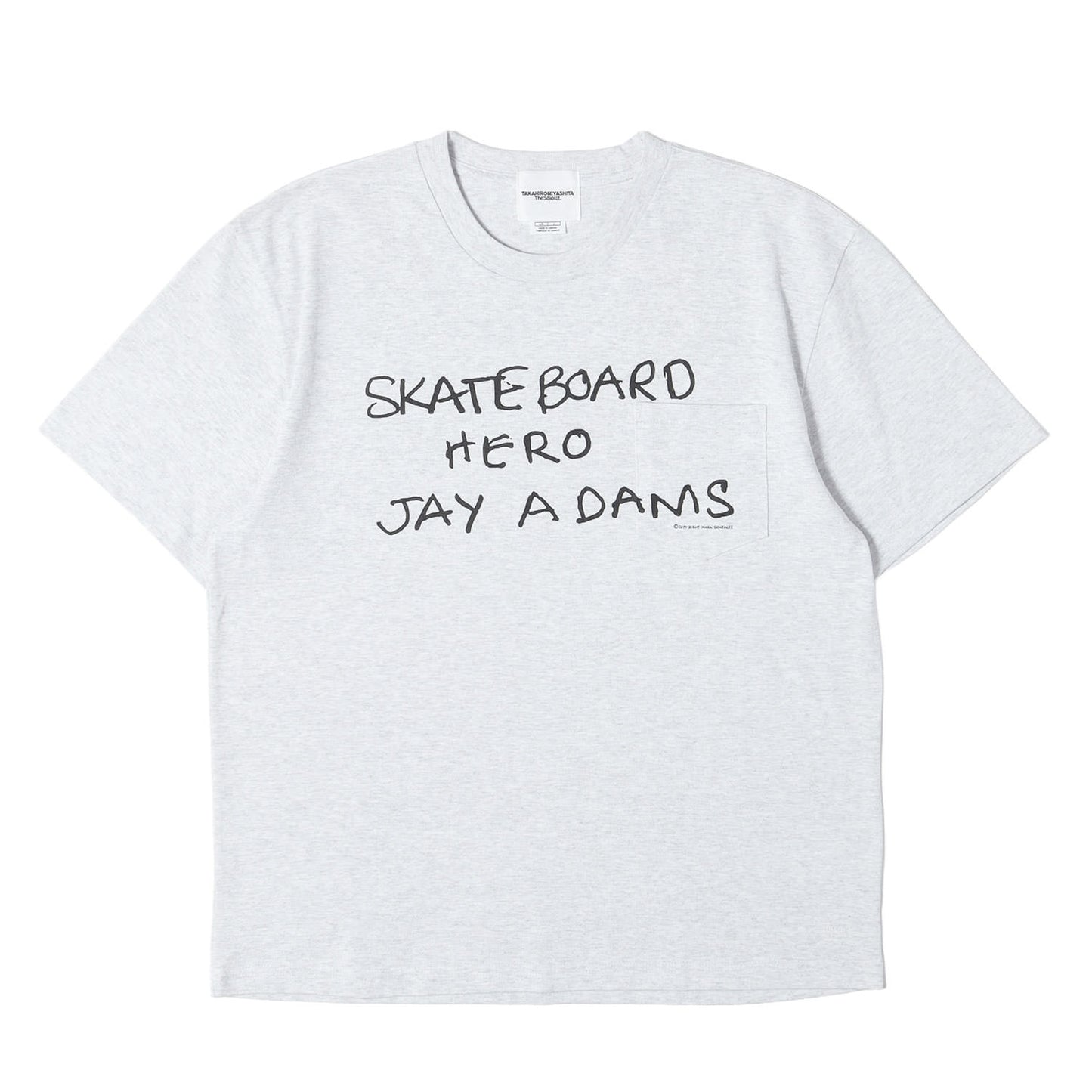 ×Mark Gonzales / SUICOKE レターロゴ クルーネック ポケット Tシャツ