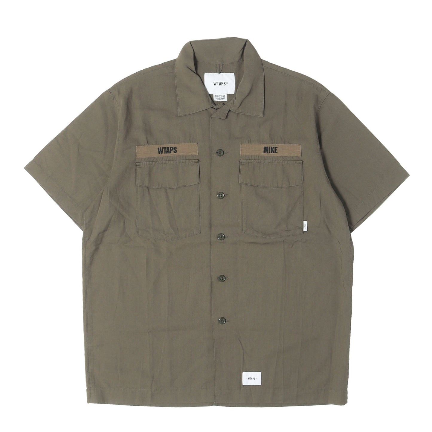 20SS レーヨン/ポリ ミリタリー 半袖シャツ(BUDS SS / SHIRT. RAPO. POPLIN)