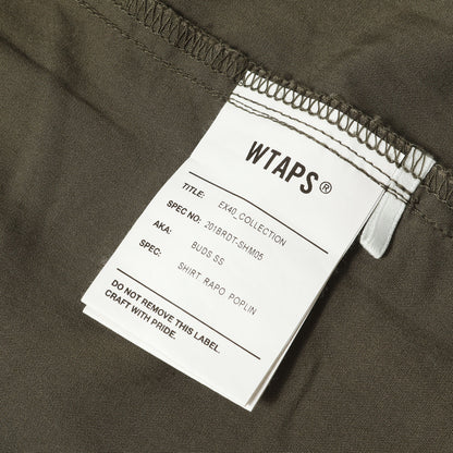 20SS レーヨン/ポリ ミリタリー 半袖シャツ(BUDS SS / SHIRT. RAPO. POPLIN)