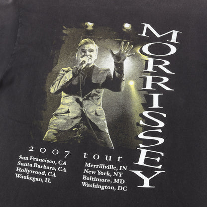 00s Morrissey / モリッシー 2007年ツアー Tシャツ(TENNESSEE RIVERボディ)
