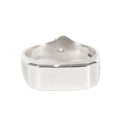 23SS ボーン シェイプ シグネットリング(sa.0021SS23 bone shaped signet ring)