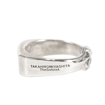 23SS ボーン シェイプ シグネットリング(sa.0021SS23 bone shaped signet ring)