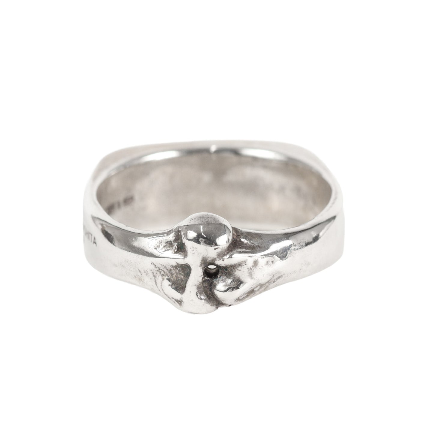 23SS ボーン シェイプ シグネットリング(sa.0021SS23 bone shaped signet ring)