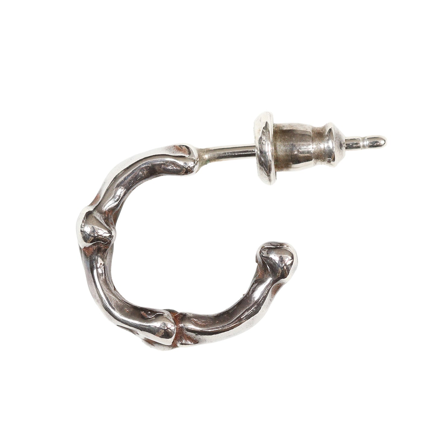 ボーン シルバー ピアス (sspj.0017 bone shaped earrings S)