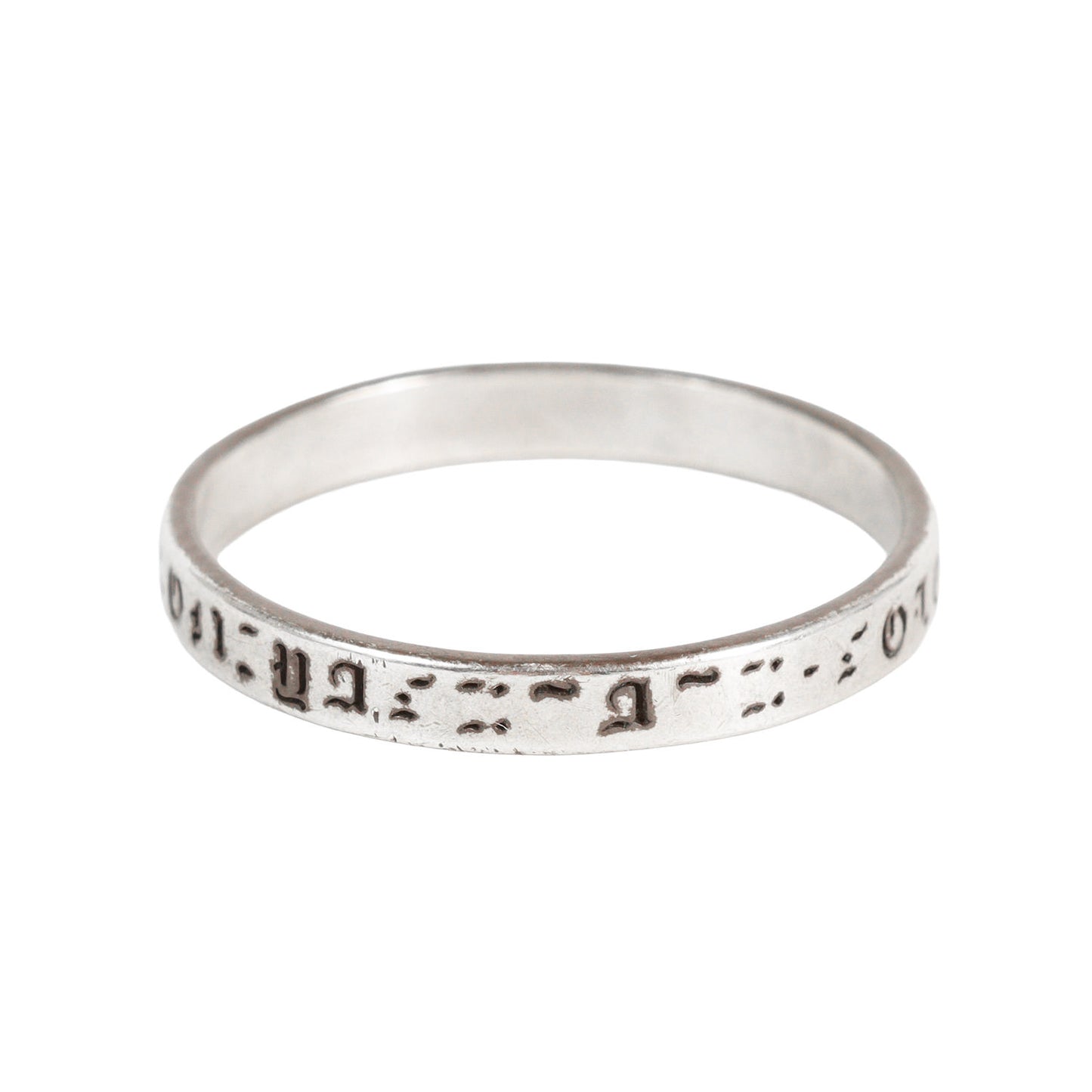 21AW ×END CUSTOM JEWELLERS モールス信号 バンド リング(sa.0042AW21 morse code band ring)