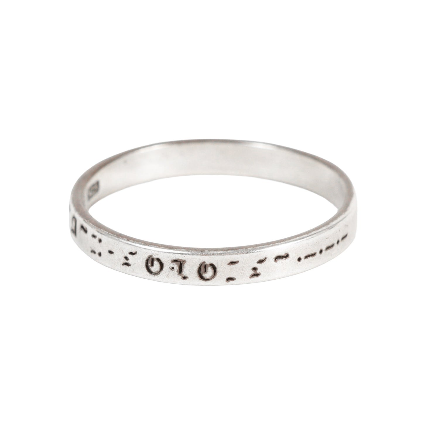 21AW ×END CUSTOM JEWELLERS モールス信号 バンド リング(sa.0042AW21 morse code band ring)