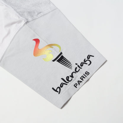 22SS ダメージ加工 アップサイドダウン Tシャツ(UPSIDE DOWN)