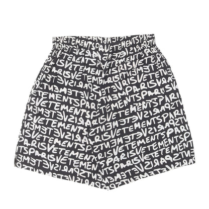 グラフィティ柄 コットン イージーショーツ(Grafitti Print Poplin Shorts)