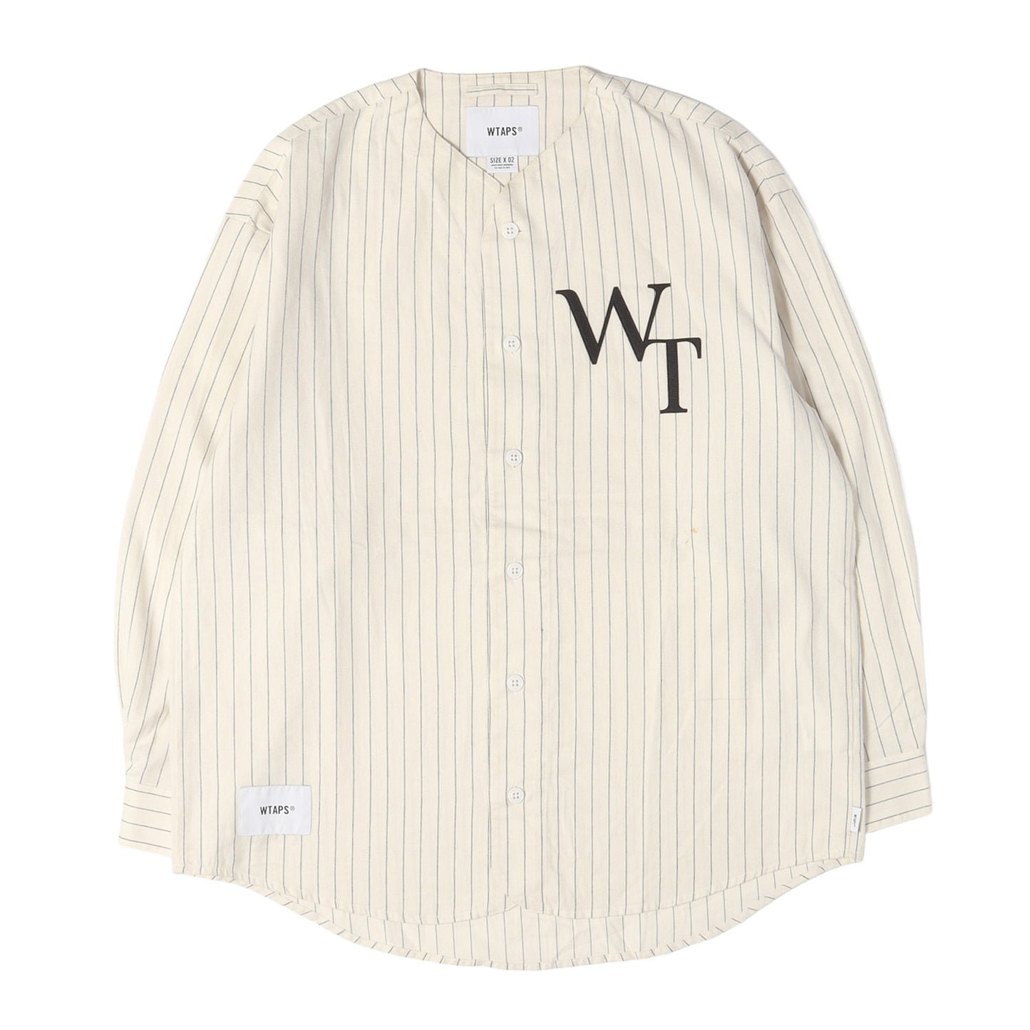 22SS ストライプ フランネル ベースボールシャツ(LEAGUE LS COTTON. FLANNEL STRIPE)
