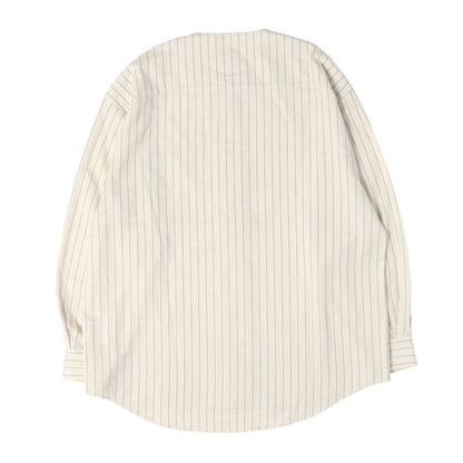 22SS ストライプ フランネル ベースボールシャツ(LEAGUE LS COTTON. FLANNEL STRIPE)