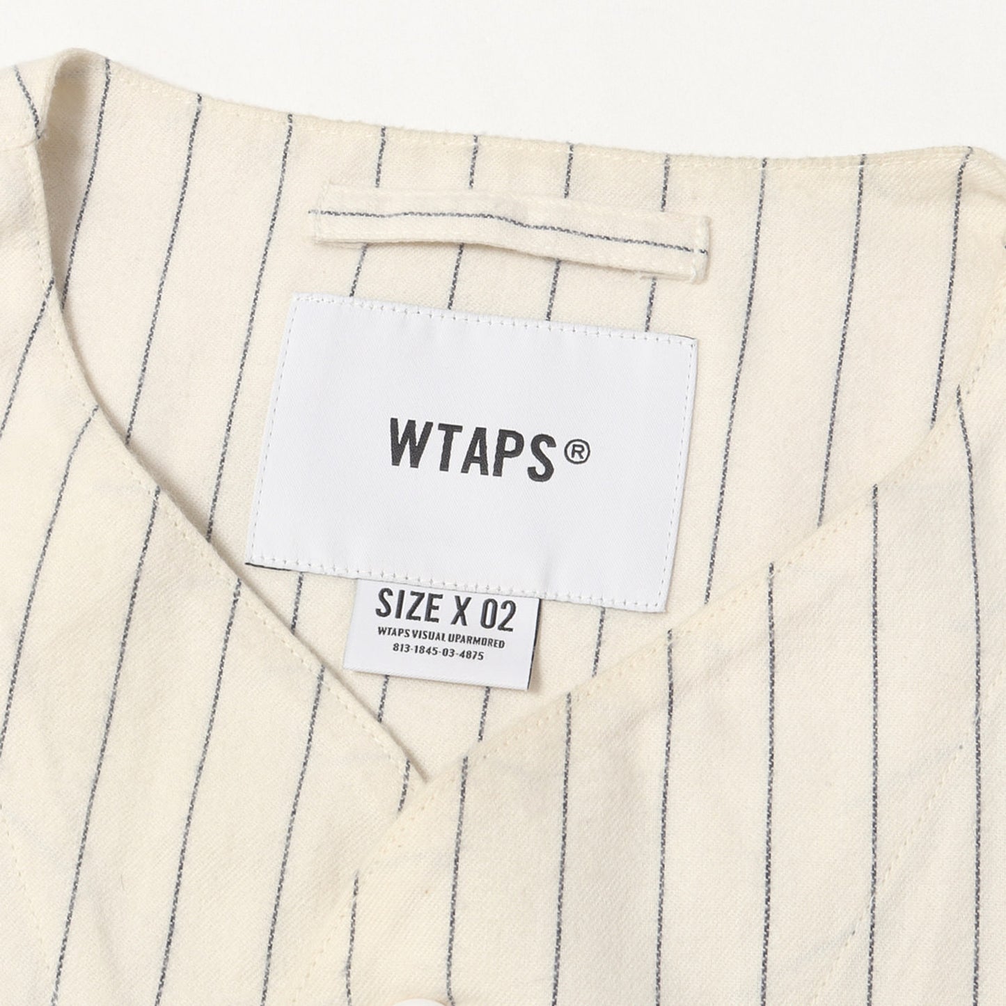 22SS ストライプ フランネル ベースボールシャツ(LEAGUE LS COTTON. FLANNEL STRIPE)