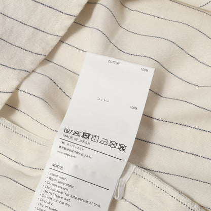 22SS ストライプ フランネル ベースボールシャツ(LEAGUE LS COTTON. FLANNEL STRIPE)